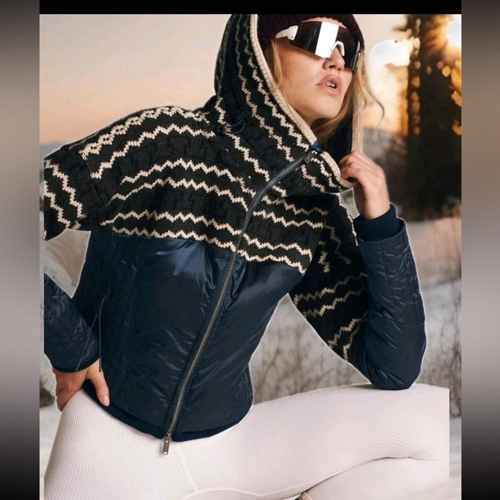 Free People Movement Just Lodgin’ Sweater Puffer Jacket
